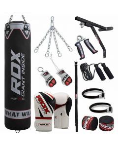 RDX 17pc Punch Bag Set with Gloves