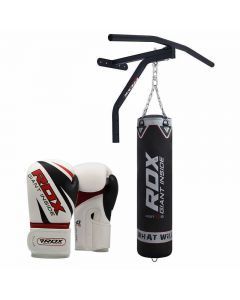 RDX F10 5ft Punch Bag Set With Pull Up Bar
