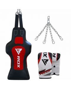 RDX TDR Hanging Face Punch Bag with Mitts